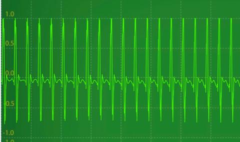 Visual of a tone frequency at A440 through a Martin