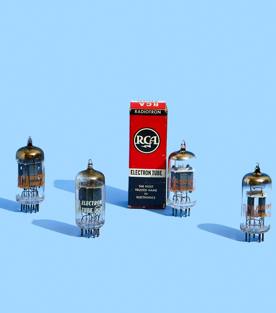 RCA 12AX7 BLACK PLATE, GREY PLATE, 12AX7A USA PREAMP TUBES | FUZZ AUDIO