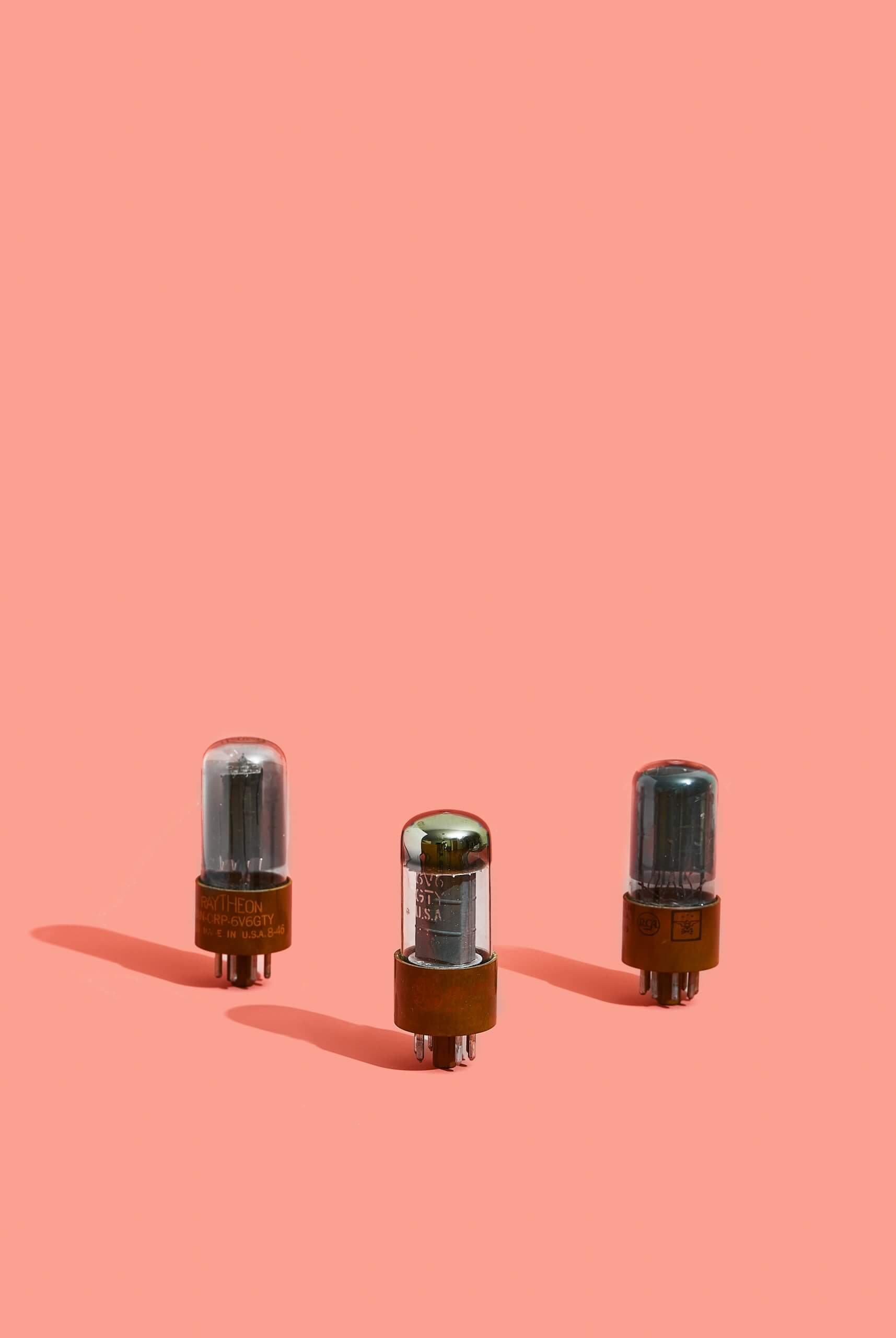 thumbnail image 2 of 6V6/GT Vacuum Tube – Tested Strong, USA Made, For Audio Amps 2 of 6