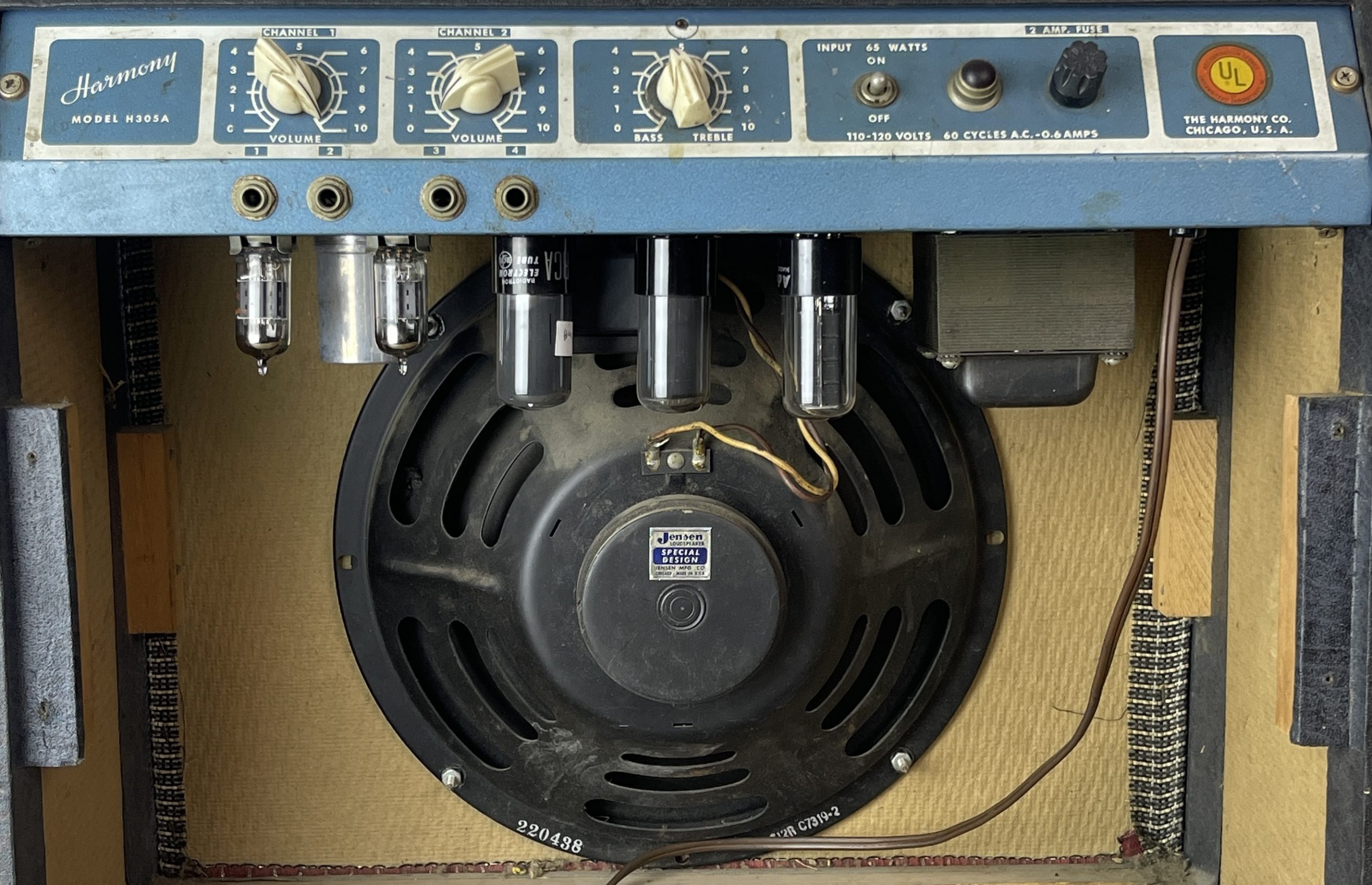 Harmony H305A Vintage Tube Amp | RCA 6V6GT | Fuzz Audio
